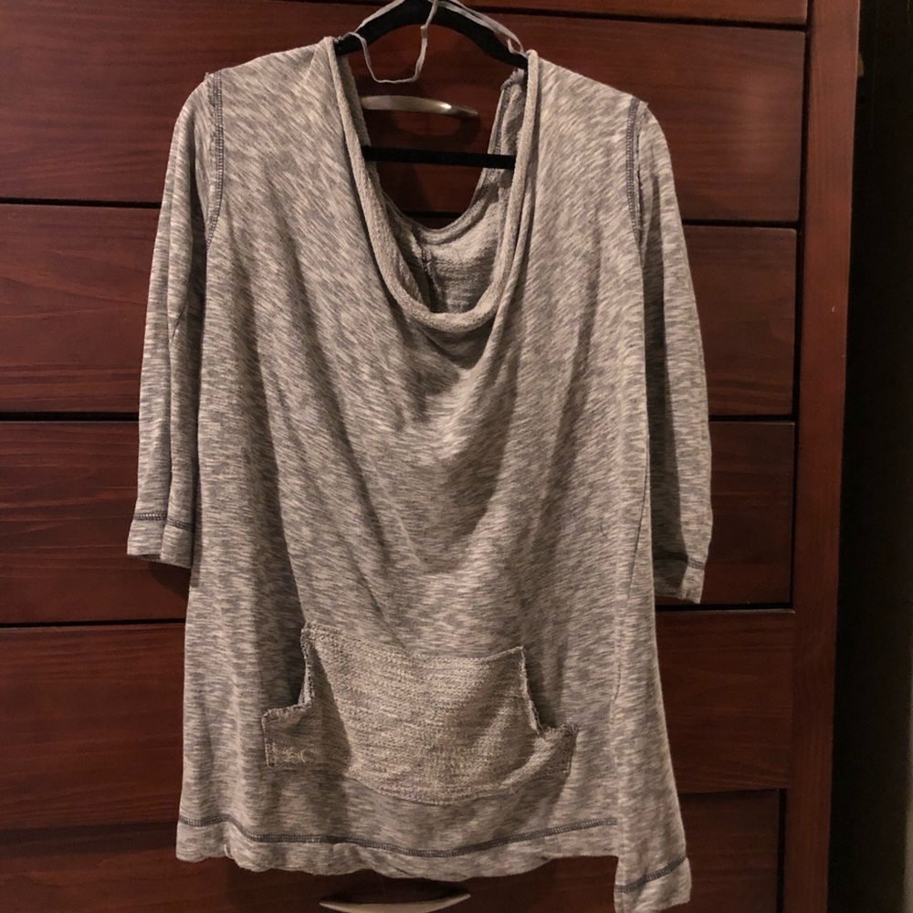 Off the shoulder free people sweatshirt tunic